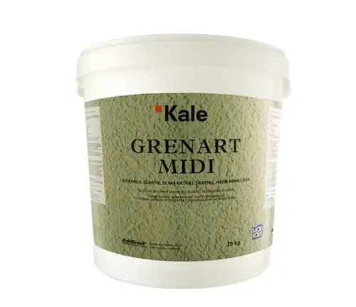 Готовая эластичная силиконовая штукатурка с добавлением фибры 5026 Grenart Midi белая, 25 кг, Kalekim